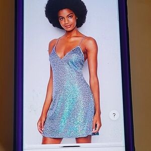 VICTORIA SECRET LOW BACK PURPLE LILAC SEXY SEQUIN DRESS XL